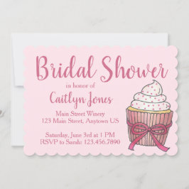 Roze sprinken Cupcake Wedding Vrijgezellenfeest Ca Kaart