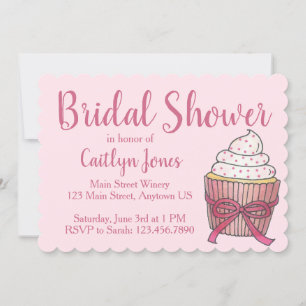 Roze sprinken Cupcake Wedding Vrijgezellenfeest Ca Kaart
