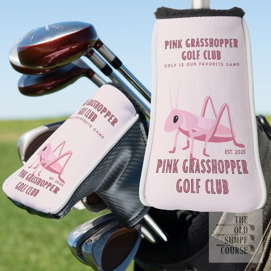 Roze Sprinkhaan Golfclub Golfheadcover