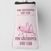Roze Sprinkhaan Golfclub Golfheadcover (Draai 90)