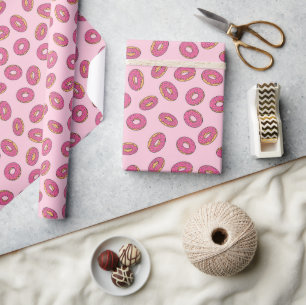 Roze Sprinkle Donut Patroon Cadeaupapier