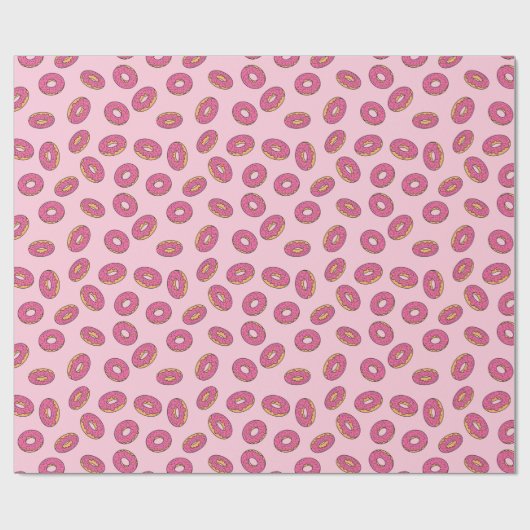 Roze Sprinkle Donut Patroon Cadeaupapier (Vlak)