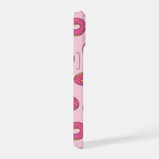 Roze Sprinkle Donut Patroon iPhone 15 Case (Rechterkant)