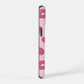 Roze Sprinkle Donut Patroon iPhone 15 Case (Rechterkant)
