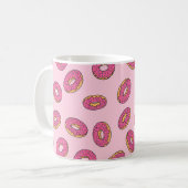 Roze Sprinkle Donut Patroon Koffiemok (Voorkant links)