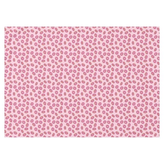 Roze Sprinkle Donut Patroon Tafelkleed (Voorkant (Horizontaal))
