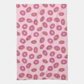 Roze Sprinkle Donut Patroon Theedoek (Verticaal)