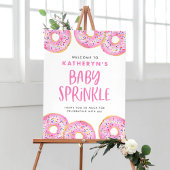 Roze Sprinkle Donuts Baby Sprinkle Welkom Poster