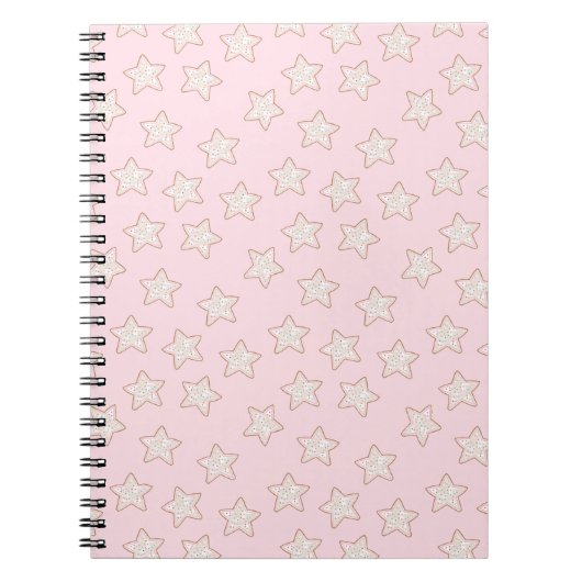 Roze Sprinkle Koekjes Notitieboek (Voorkant)
