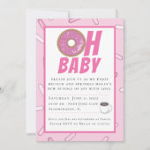 Roze Sprinkles Brunch Baby shower Uitnodiging (Voorkant)