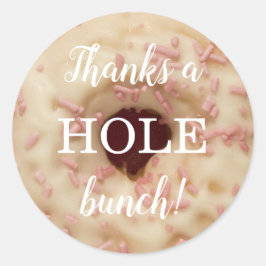 Roze Sprinkles Donut | Dank u wel Ronde Sticker