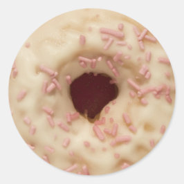 Roze Sprinkles Donut Ronde Sticker