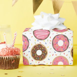 Roze Sprinkles Donuts Cadeaupapier