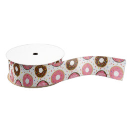 Roze Sprinkles Donuts Grosgrain Lint