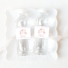 Roze sprinkles Frosted Animal Cookie party decor Waterfles Etiket