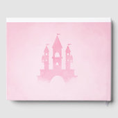 Roze sprookje baby shower Guest Book Gastenboek (Achterkant)
