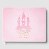 Roze sprookje baby shower Guest Book Gastenboek (Voorkant)