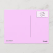 Roze sprookje briefkaart (Achterkant)
