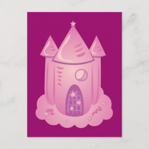 Roze sprookje briefkaart