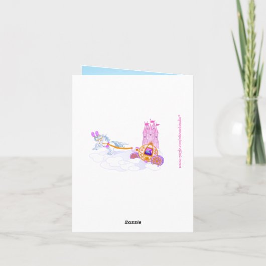 Roze Sprookje Dank Je Kaart 3 (Achterkant)