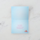 Roze Sprookje Foto Bedankkaart 2 (Binnen)