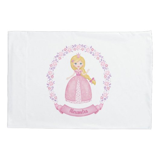 Roze sprookje Princess Kussensloop (Achterkant)