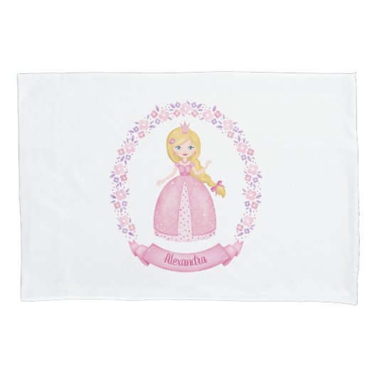  Roze sprookje Princess Kussensloop (Voorkant)