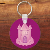 Roze sprookje sleutelhanger (Voorkant)