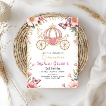 Roze sprookjesachtige Quinceañera