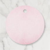 Roze Sprookjeskasteel Party Meisje Verjaardag Bedankjes Labels (Achterkant)