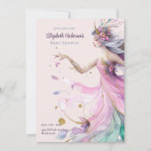 Roze Sprookjesprinses Rozen Meisjes Baby Shower Kaart (Voorkant)