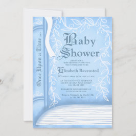 Roze sprookjesverhaal vertellen boekenjongen baby  kaart