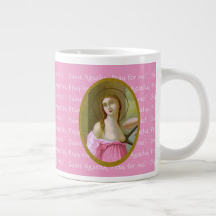 Roze St. Agatha (M 003) 20 oz. Jumbo koffiemok Grote Koffiekop
