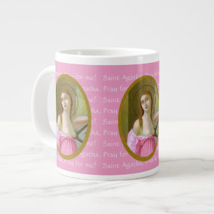 Roze St. Agatha (M 003) 20 oz. Jumbo koffiemok Grote Koffiekop
