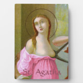Roze St. Agatha (M 003) 5"x7" Fotoplaat (voorkant)
