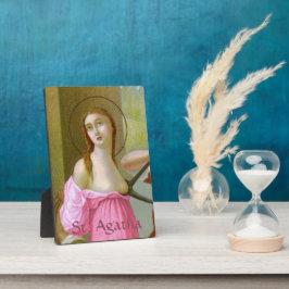 Roze St. Agatha (M 003) 5"x7" Fotoplaat