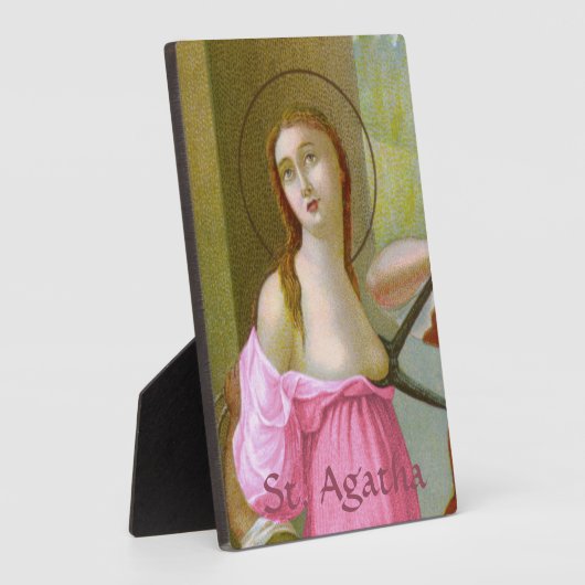 Roze St. Agatha (M 003) 5"x7" Fotoplaat (Zijkant)