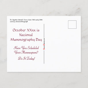 Roze St. Agatha (M 003) Ansichtkaart 2 Briefkaart