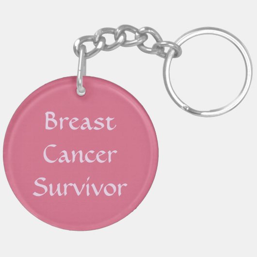 Roze St. Agatha (M 003) Blank/DIY Terug Sleutelhanger (Achterkant Links)