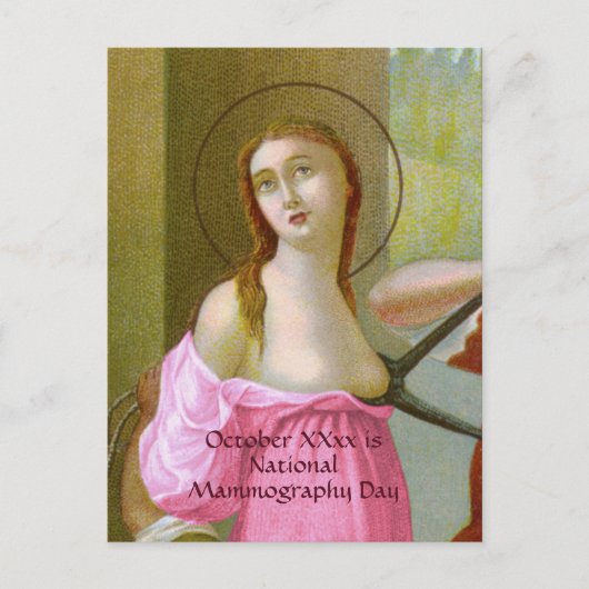 Roze St. Agatha (M 003) Briefkaart 2 (Voorkant)