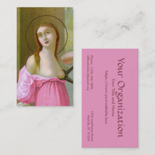 Roze St. Agatha (M 003) FB Standaard Visitekaartje