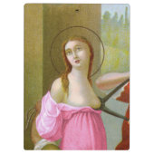 Roze St. Agatha (M 003) Klembord (Achterkant)