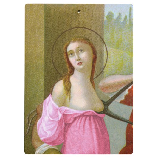 Roze St. Agatha (M 003) Klembord (Achterkant)