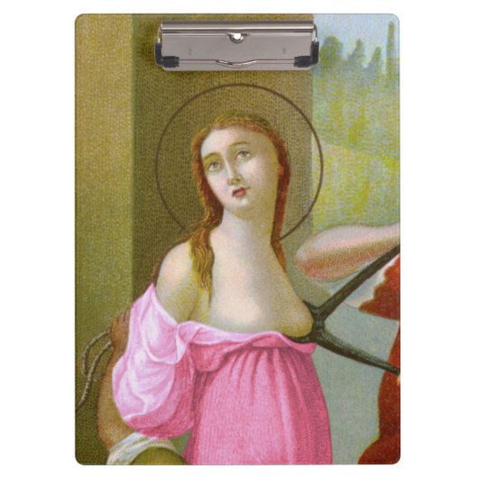 Roze St. Agatha (M 003) Klembord (Voorkant)
