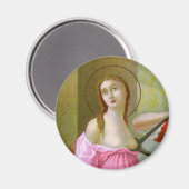 Roze St. Agatha (M 003) Magneet (Voorkant / Achterkant)
