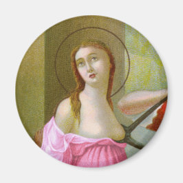Roze St. Agatha (M 003) Magneet