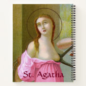 Roze St. Agatha (M 003) Notitieboek (Achterkant)
