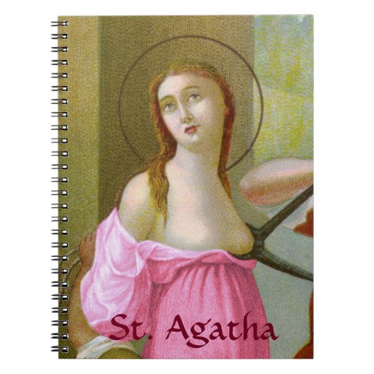 Roze St. Agatha (M 003) Notitieboek (Voorkant)