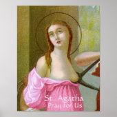 Roze St. Agatha (M 003) Poster (Voorkant)