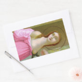 Roze St. Agatha (M 003) Rechthoekige Sticker (Envelop)
